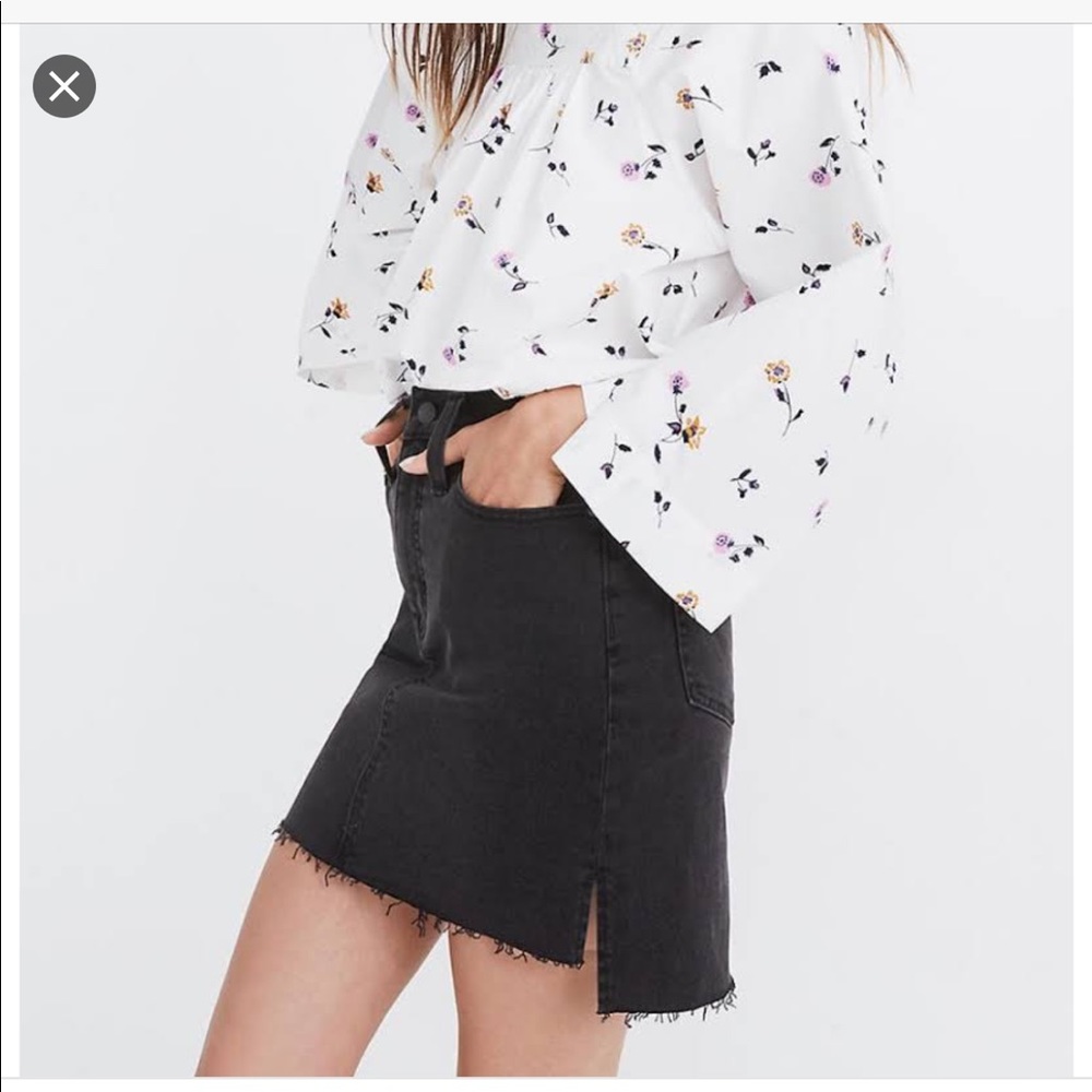 Madewell stretch denim skirt